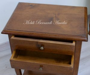 Classic style solid walnut coffee table also suitable as a bedroom bedside table